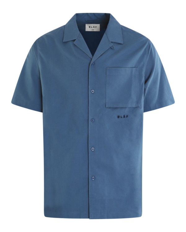 Heren Cotton Linen SS Shirt