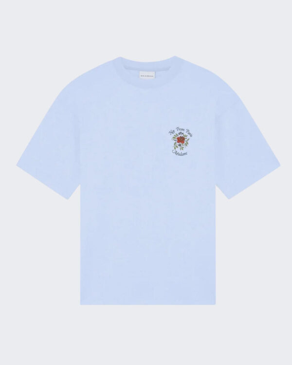 Heren Slogan Rose T-Shirt Blauw