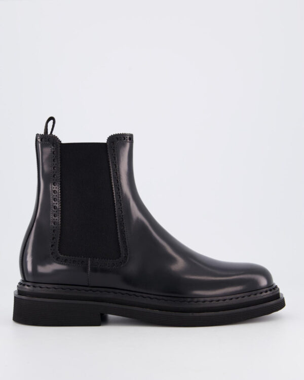 Heren Brushed Ankle Boot Black