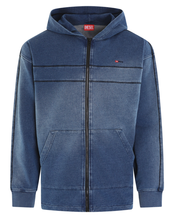 Heren S-Blaxt Zip Hoodie Blue