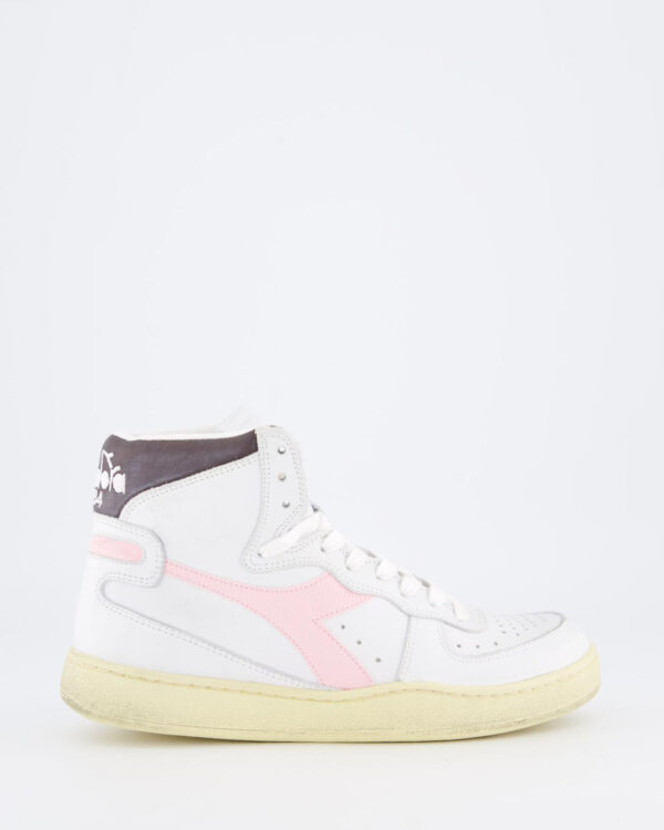 Dames Mi Basket Used White/Pink