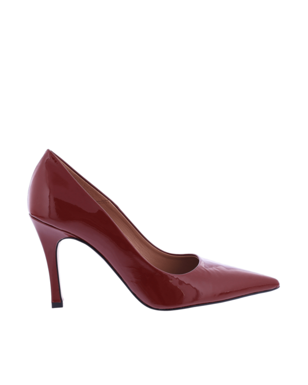 Dames Lax leather pump red