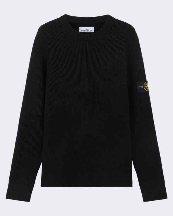 Heren Logo Patch Knitted Black