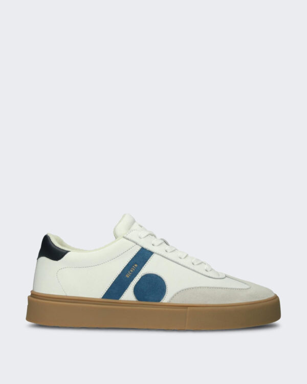 Blackstone Heren Quartz Auden Sneaker Wit/Blauw