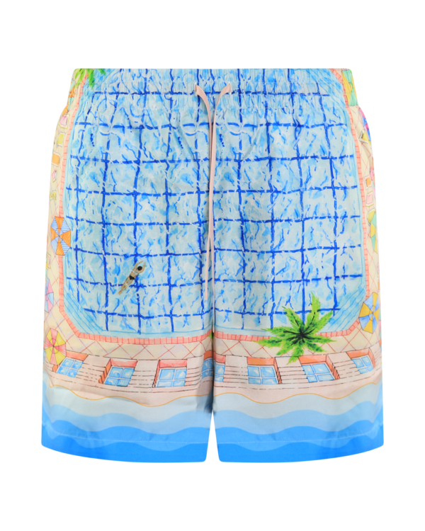 Heren Silk Shorts With Drawstrings