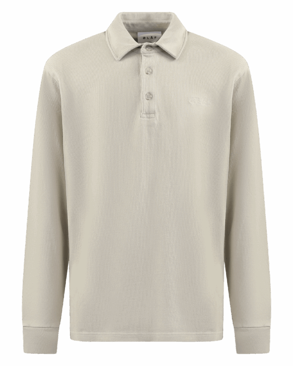 Heren Heavyweight Studio Polo Gray