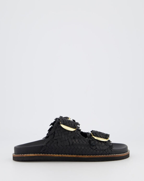 Dames Knot Slipper Black