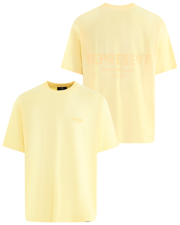 Heren Owners Club T-Shirt Yellow