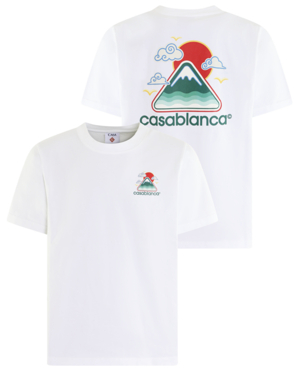Heren Montagne Ondulée T-Shirt White