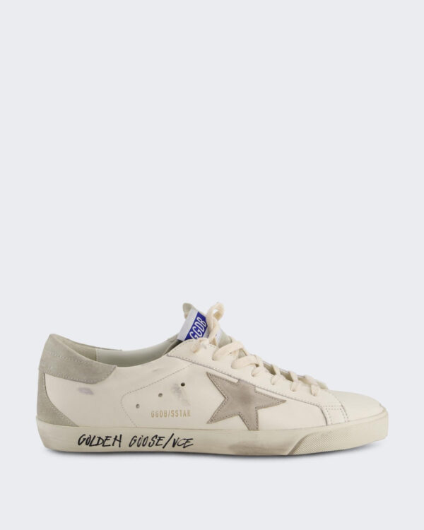 Golden Goose Heren Super-Star Sneaker Wit/Grijs