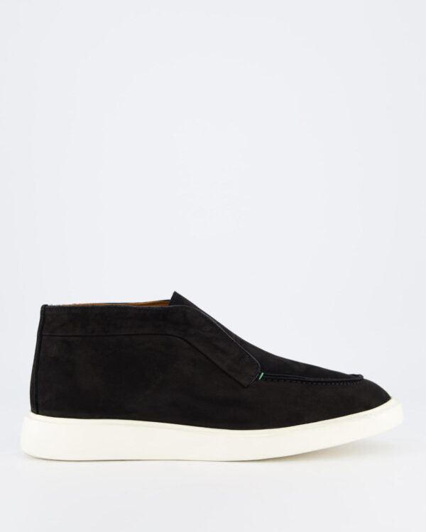 Heren Enzo Nubuck Mid Loafer Black