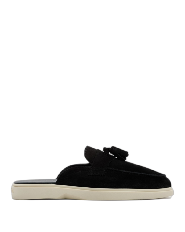 Amalfi Mule Tassle Zwart