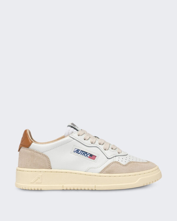 Dames Aulw-Ls16-Medalist Low Wom Leat/Suede Wht/Lion Wit