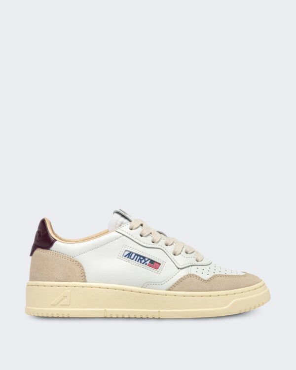 Dames Medalist Low sneakers leer suede Wit