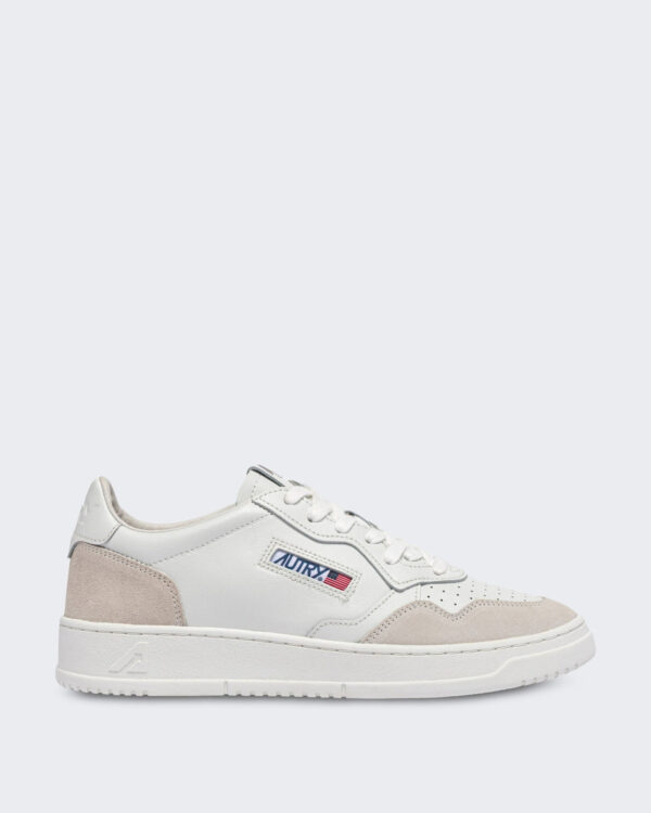 Heren Aulm-Ls30-Medalist Low Man Leat/Suede Totalwht Wit