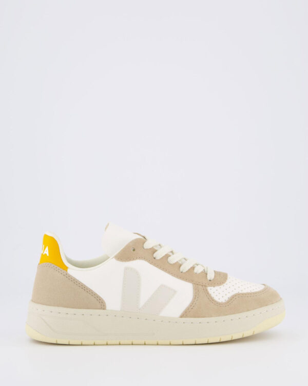 Dames V-10 sneaker beige/white/yellow