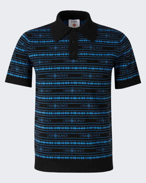 Casablanca Heren Sound Wave Polo Zwart