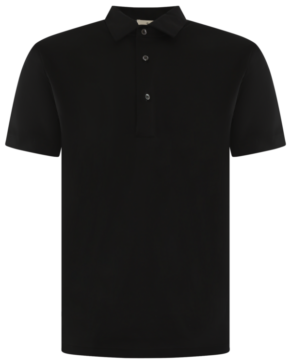 Heren Supima Polo Schiller Black