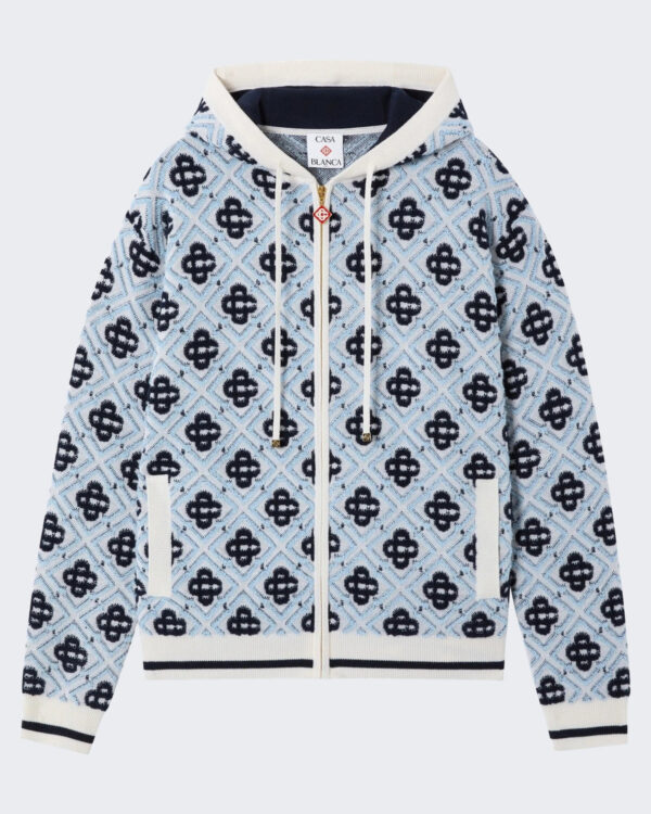 Heren Monogram Zip Up Hoodie Cc Monogram