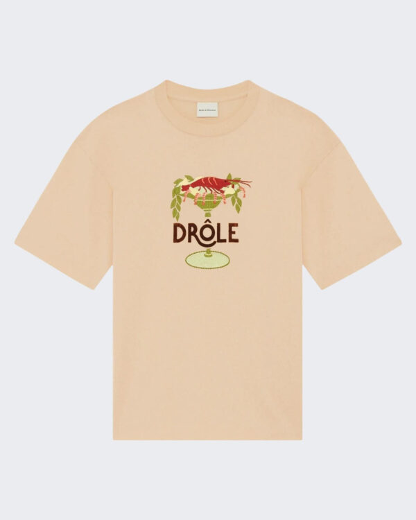Drole De Monsieur Heren Lobster Cup T-Shirt Geel