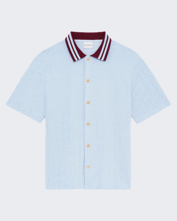 Heren Monogram Shirt Blauw