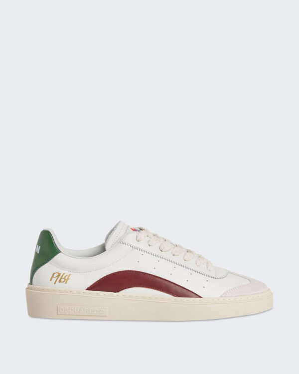 Dsquared2 Heren Rider Sneaker Wit/Bordo