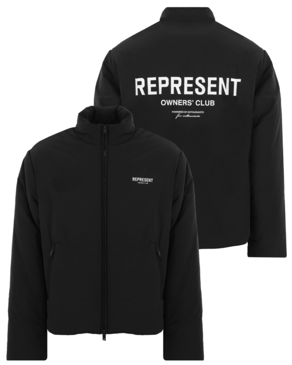 Heren Owners Club Wadded Jacket Black