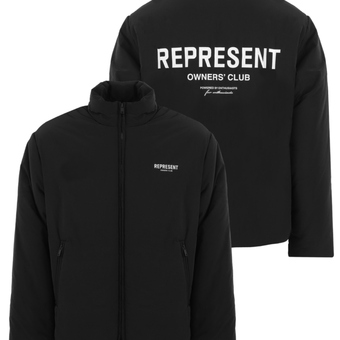Heren Owners Club Wadded Jacket Black