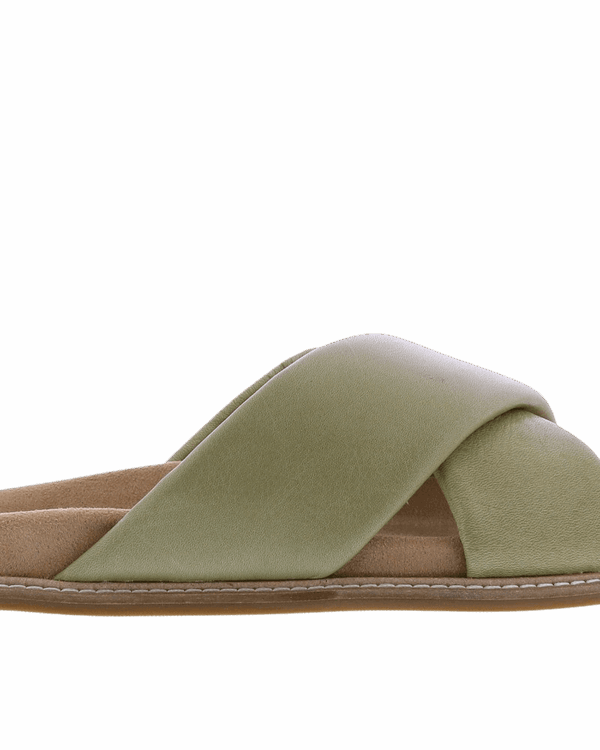 Dames Leather Band Slipper