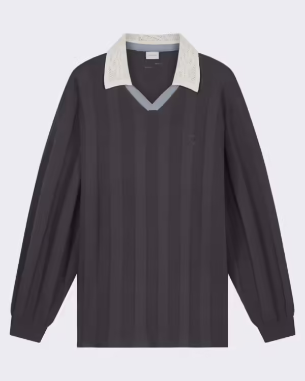 Heren Gebreid football jersey Grijs