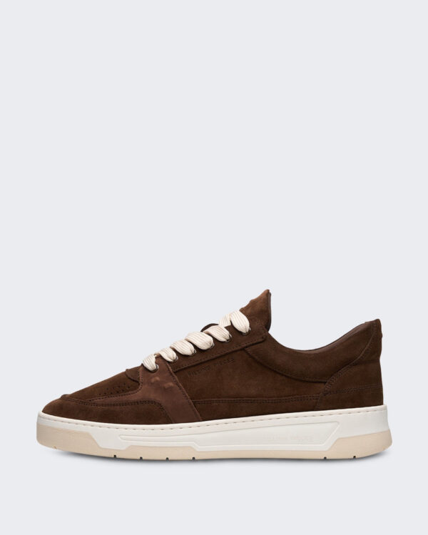 Heren Low Vise suède sneaker in Chocoladebruin