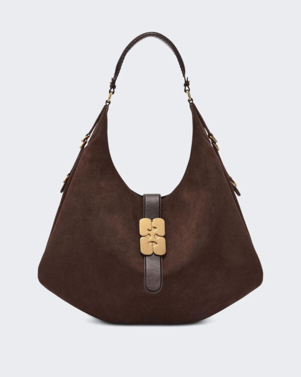 Ganni Dames Large Kat Bag Bruin
