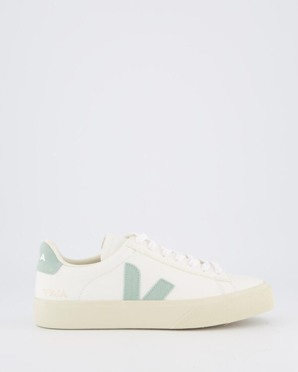 Dames Campo Sneaker Leather White/Matcha