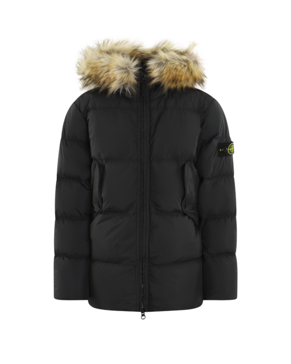 Kids Short Parka Black