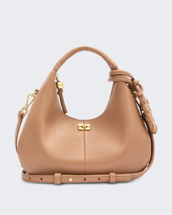 Dames Hobo Mini gegreineerde Beige