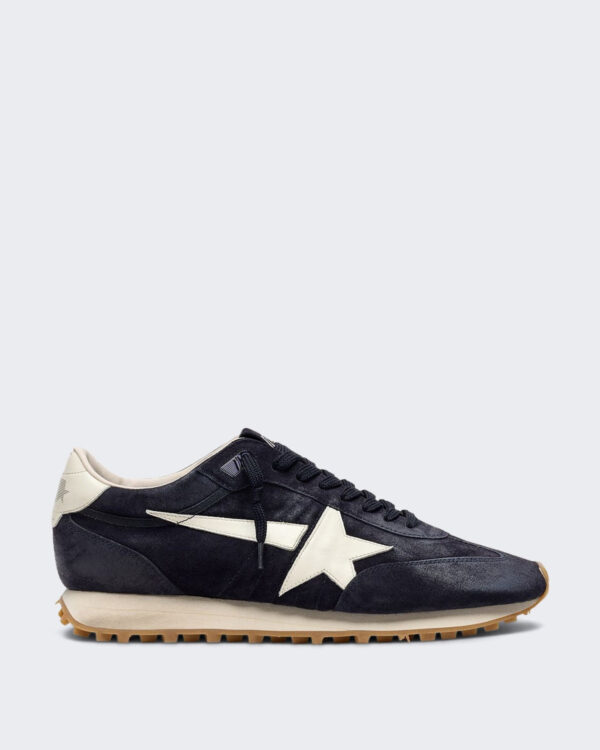 Dames Sneakers met vintage finish Blauw