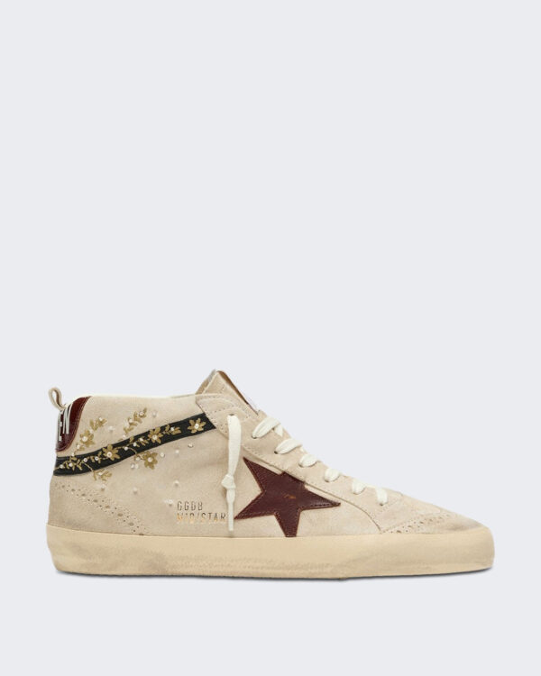 Golden Goose Dames Sneaker Mid Star beige