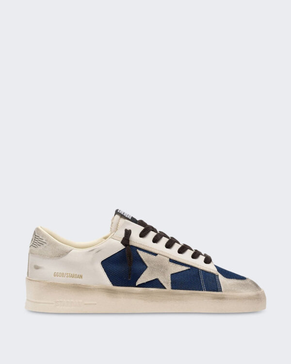 Heren Sneaker met vintage details Blauw