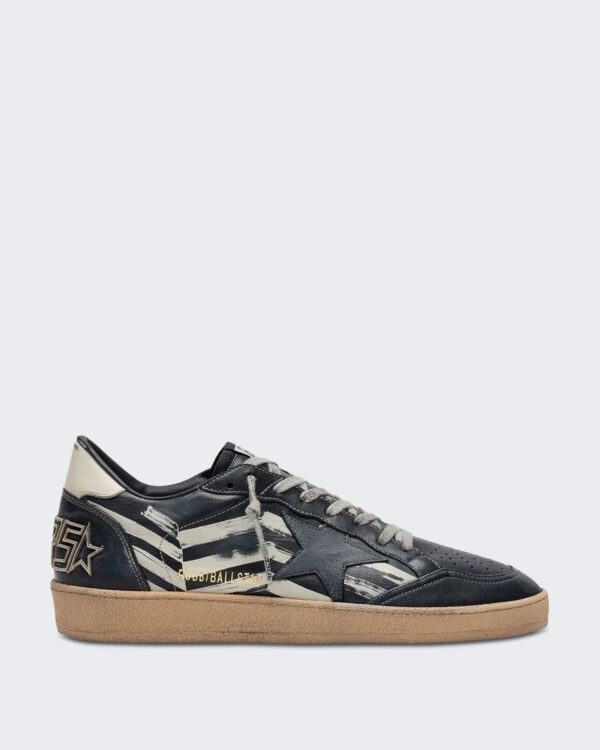 Heren Sneaker zwart leer