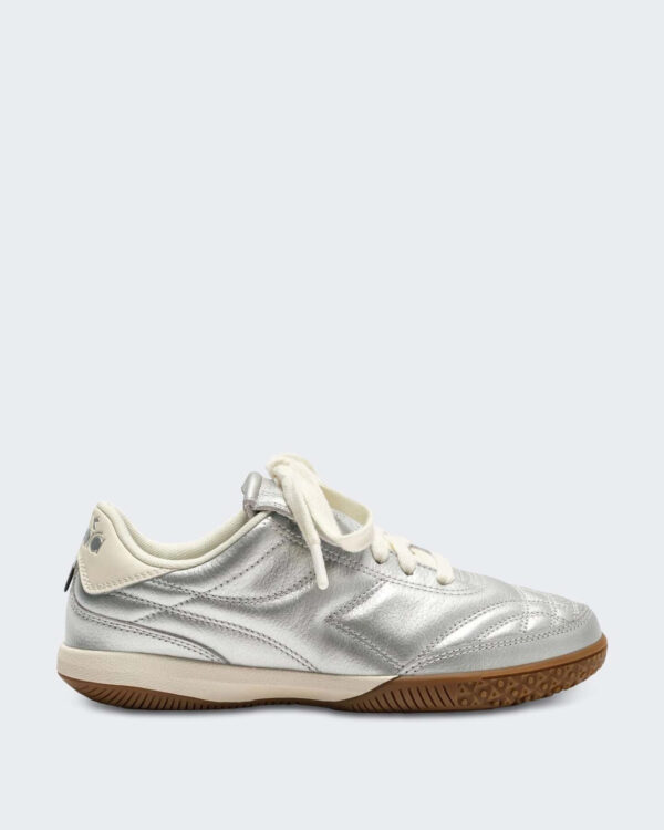 Diadora Dames Gold Indoor Sneaker Metallic