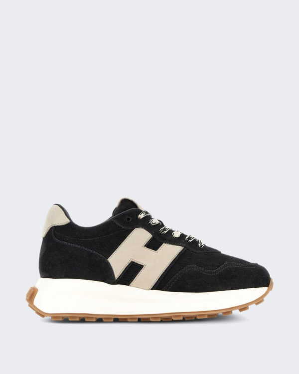 Dames Sneaker - H641 Allacciato H Patch-Brown Zwart