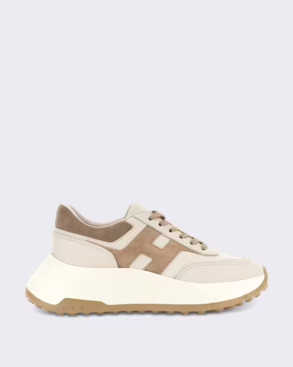 Dames Sneaker - H669 Allacciato H-Grey Beige (2)