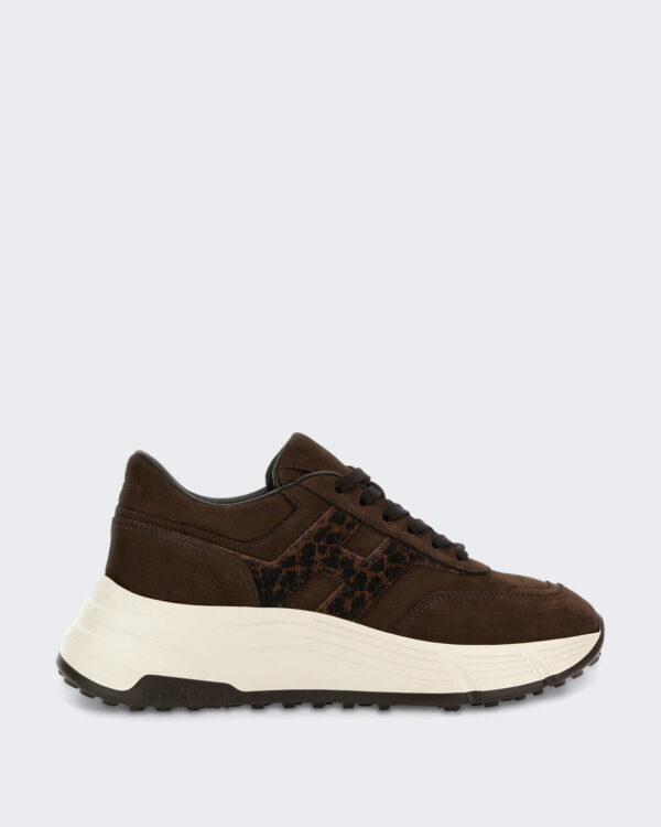 Dames Sneaker - H669 Allacciato H-Grey Bruin (3)