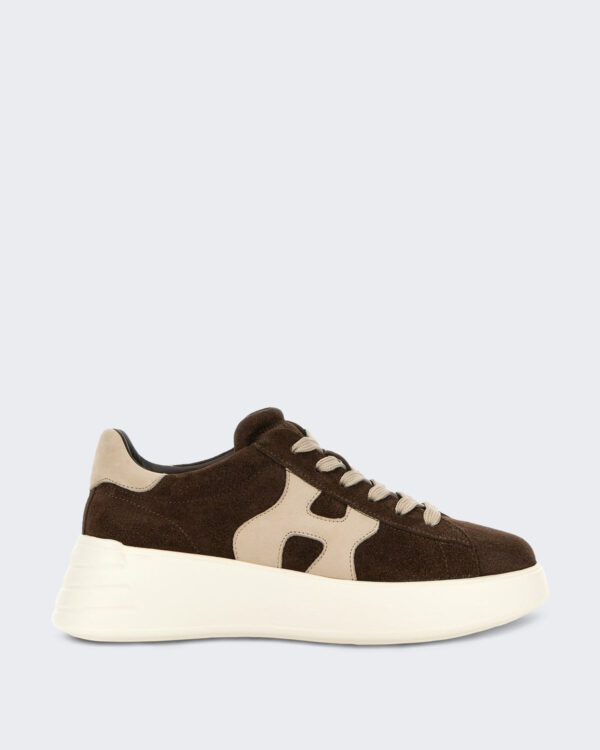 Dames Sneaker - Hogan Rebel H562 Allacciato H-White Bruin (2)