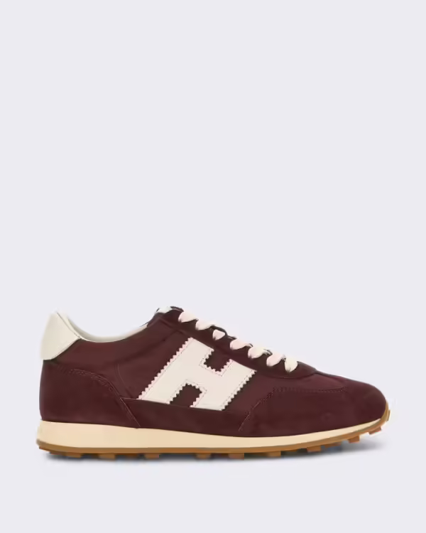 Dames Veterschoenen met H-detail Rood