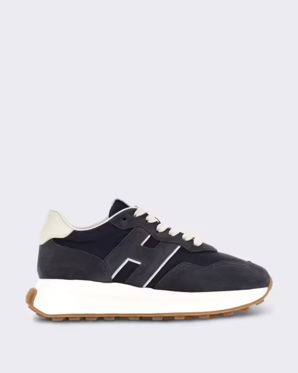 Dames Veterschoener met H-detail Blauw
