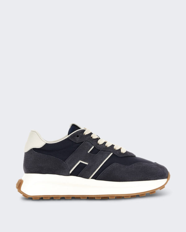 Dames Veterschoener met H-detail Blauw