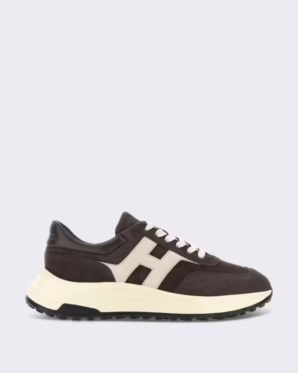 Heren Sneaker - Hogan Hyperlight Allacciato H-White Bruin (5)