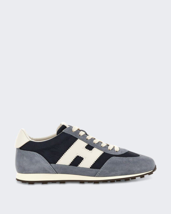 Heren Veterschoenen sneaker met H-logo Blauw