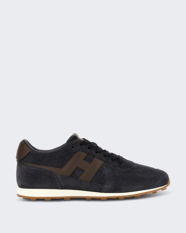 Heren Veterschoener met H-logo detail Bruin